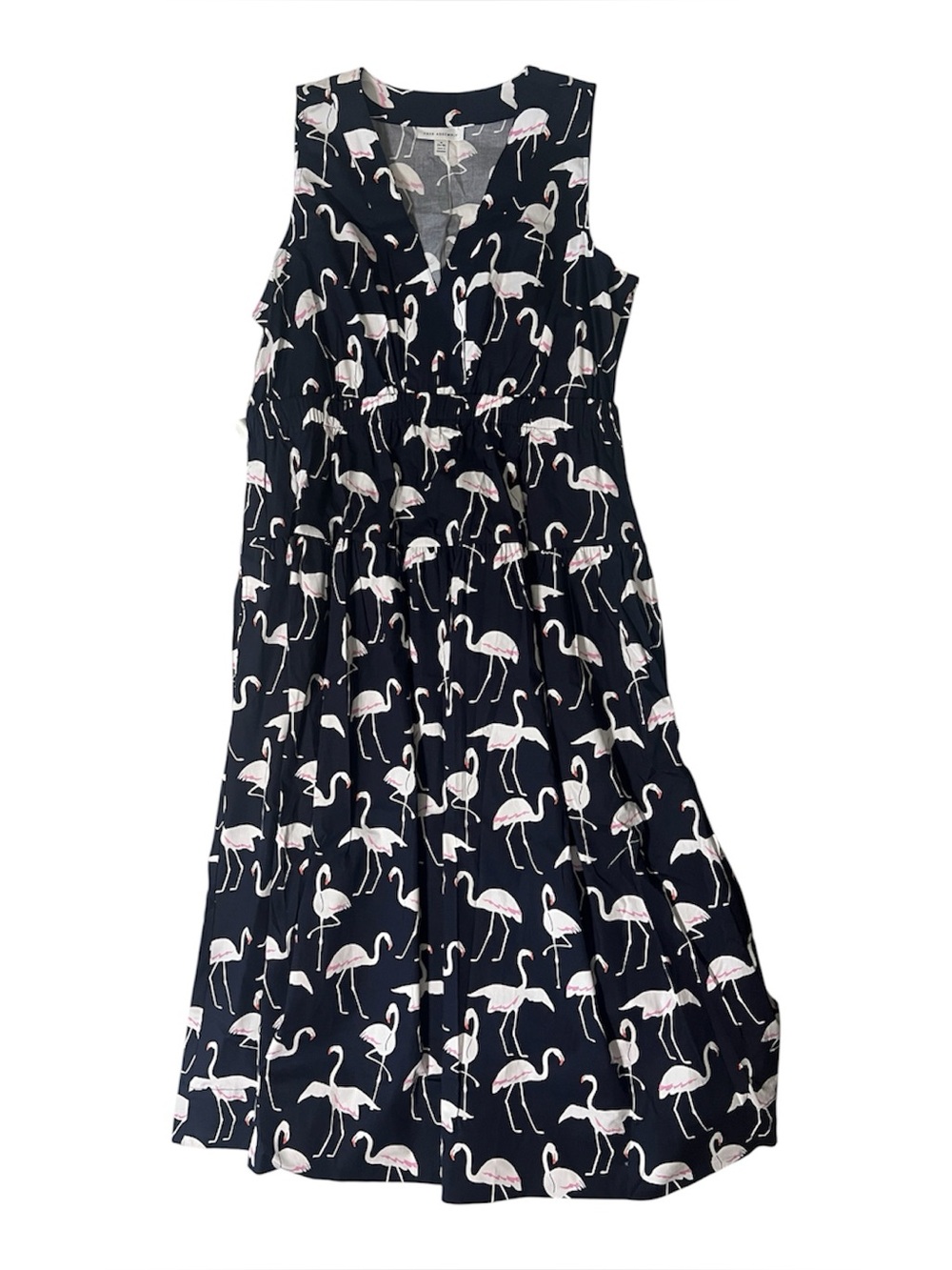 Free Assembly Women’s Navy Flamingo Print Sundress